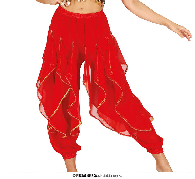 PANTALONE ROSSO PER LA DANZA DEL VENTRE