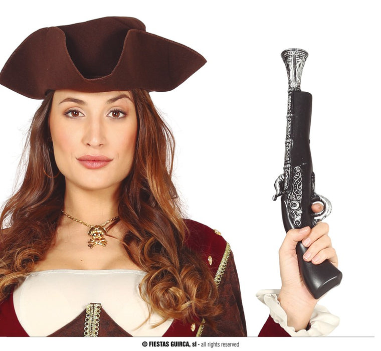 ARCHIBUGIO PIRATA IN PLASTICA ANTICATA CM 42