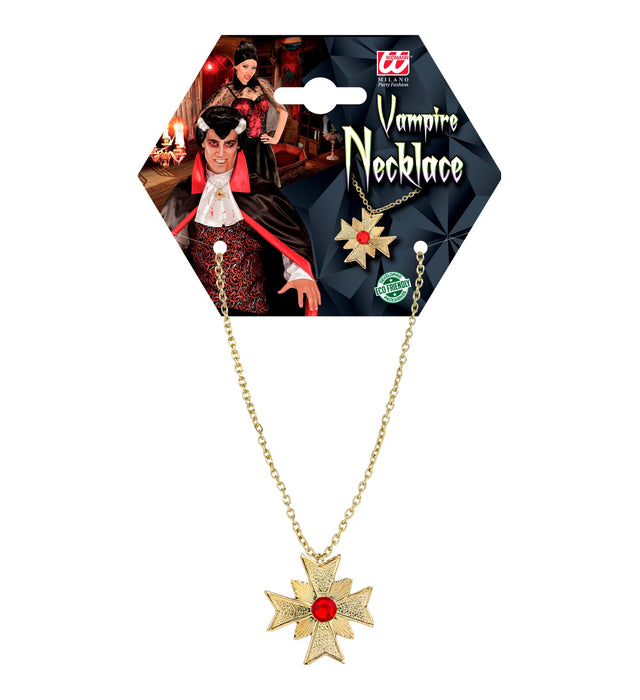 COLLANA DRACULA CON MEDAGLIONE GOTICO