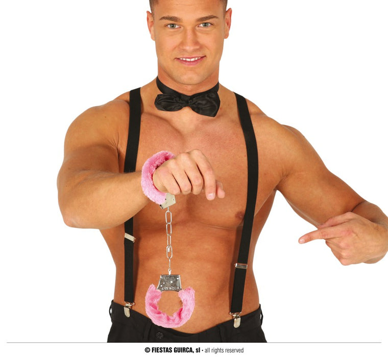 MANETTE CON PELUCHE ROSA ROSSE