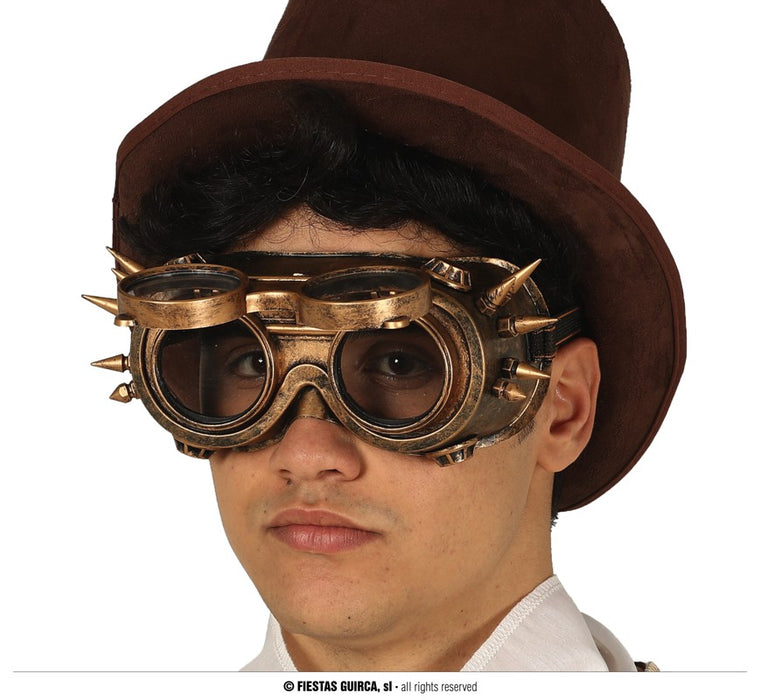 OCCHIALI STEAMPUNK CON SPUNZONI — - Main Image