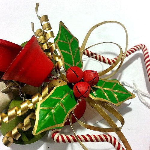 DECORAZIONE AGRIFOGLIO CON STELLA E CAMP