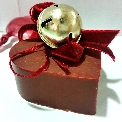SAPONE STELLA DECORATO SONAGLIO ROSSO