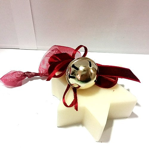 SAPONE STELLA DECORATO SONAGLIO ROSSO