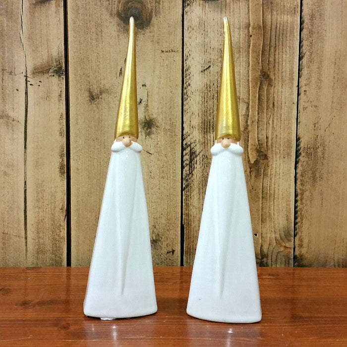 SANTA CLAUS PORCELLANA ORO CM 20