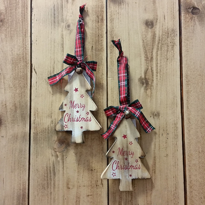 ABETE DI NATALE IN LEGNO D'APPENDERE