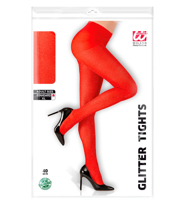 COLLANT GLITTER ROSSI