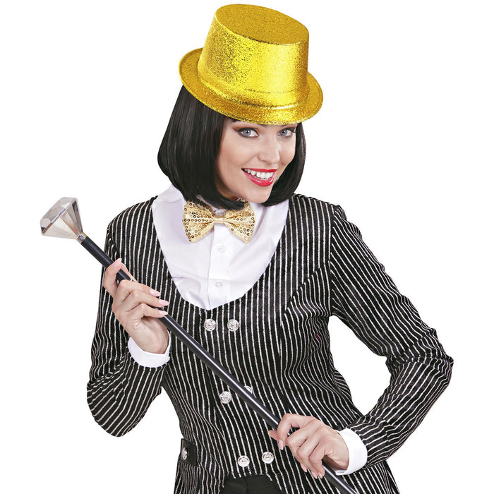 CILINDRO CON GLITTER ORO