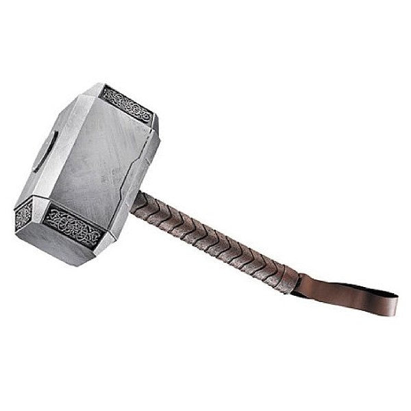 Collana Uomo Con Ciondolo Martello Di Thor - In Pelle E Acciaio Inox, Confezione Regalo In Velluto