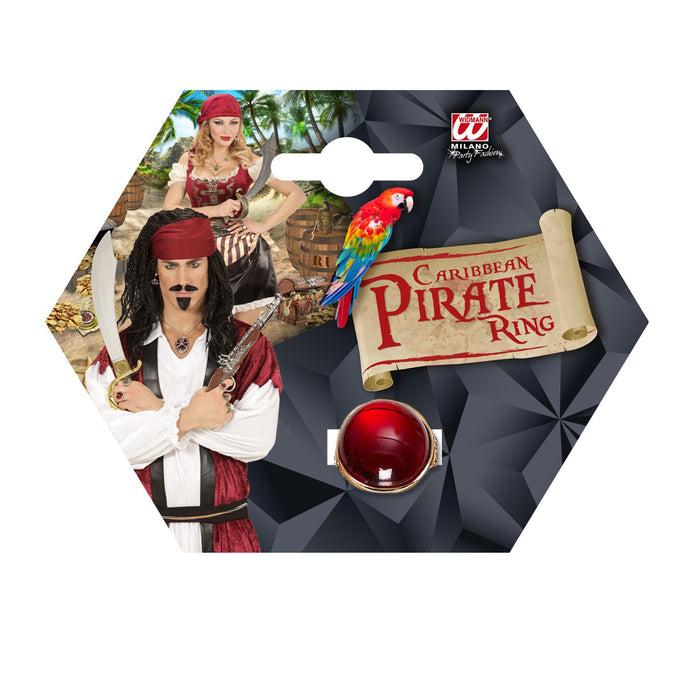 ANELLO ORO CON GEMMA ROSSA