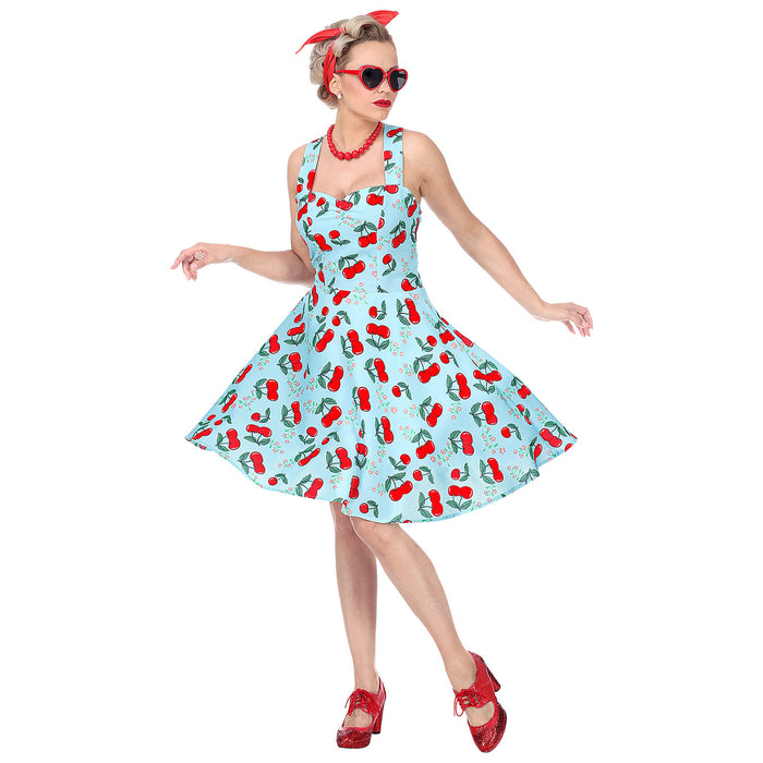 COSTUME DONNA ANNI 50 CILIEGIE ROSSE L