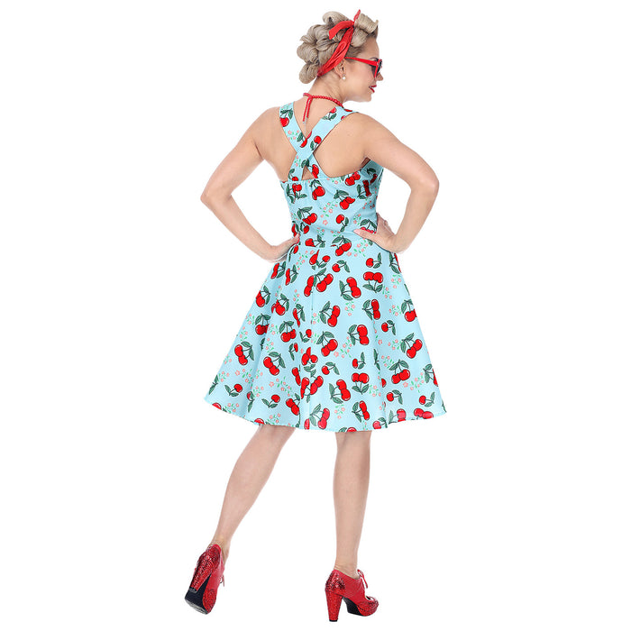 COSTUME DONNA ANNI 50 CILIEGIE ROSSE L