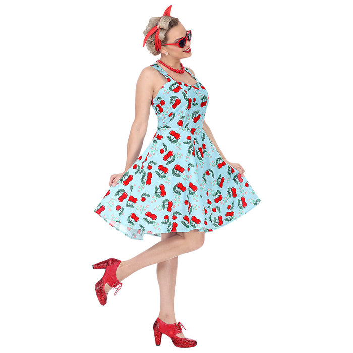 COSTUME DONNA ANNI 50 CILIEGIE ROSSE L