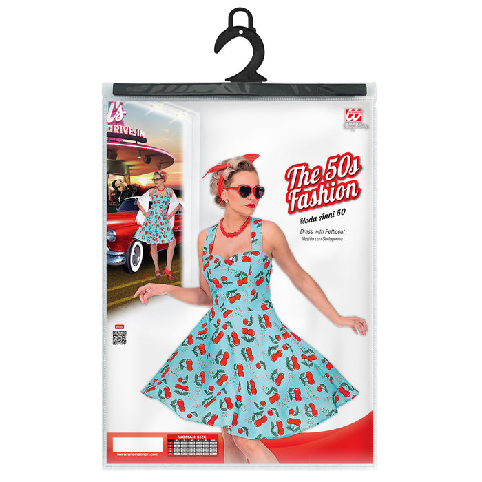 COSTUME DONNA ANNI 50 CILIEGIE ROSSE L