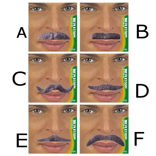 FINTO BAFFO GRIGIO ADESIVO