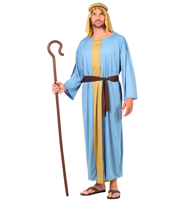 COSTUME PASTORE AZZURRO PER ADULTO PER PRESEPE VIVENTE