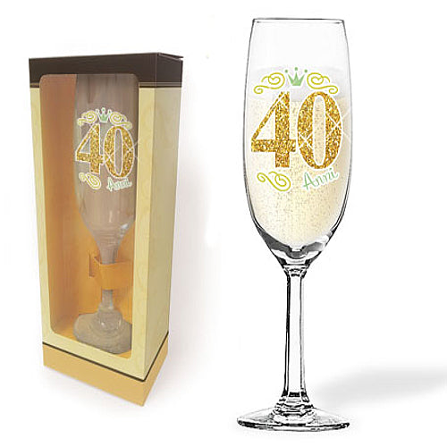 FLUTE ANNI FANTASTICI COMPLEANNO IN VETRO