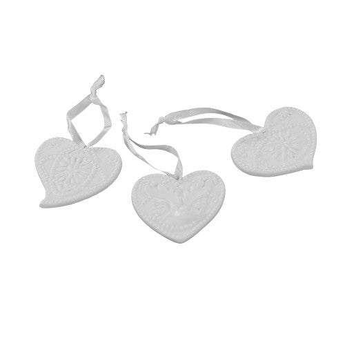 DECORAZIONE CUORE CERAMICA D'APPENDERE