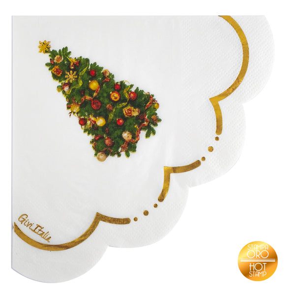 COORDINATO NATALIZIO ORO ALBERO DI NATALE