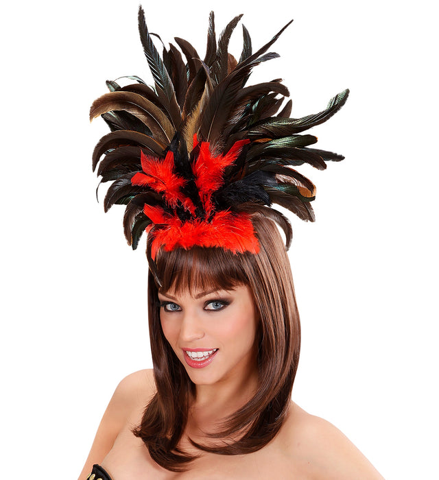 CERCHIETTO PIUME COPACABANA CARNEVALE DI RIO