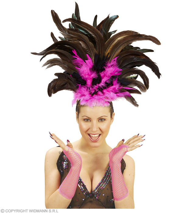 CERCHIETTO PIUME COPACABANA CARNEVALE DI RIO