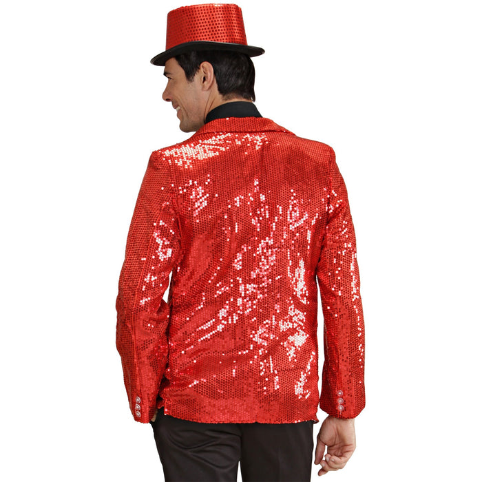 GIACCA IN PAILLETTES ROSSA