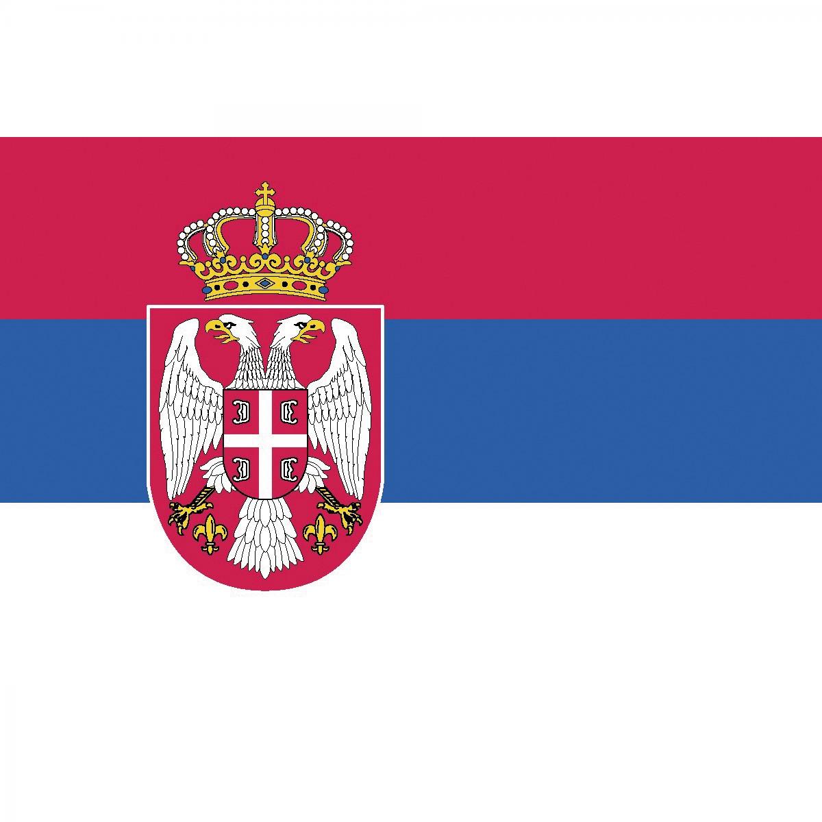 BANDIERA SERBIA 150x90cm - BANDIERA SERBA 90 x 150 cm - Nuova