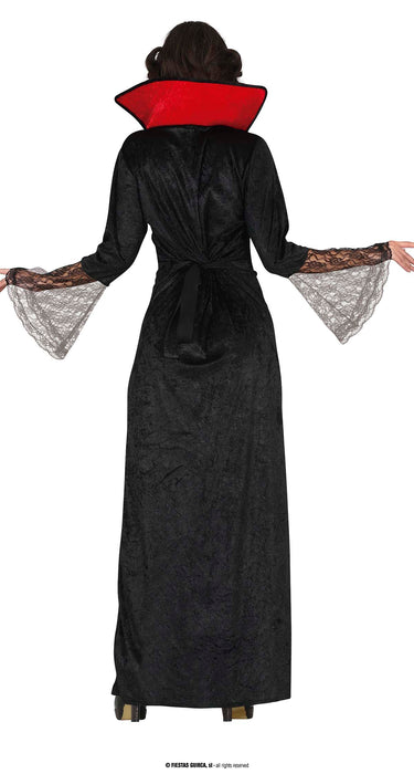 COSTUME SEXY VAMPIRESSA GOTICA CON GONNA CON SPACCHI