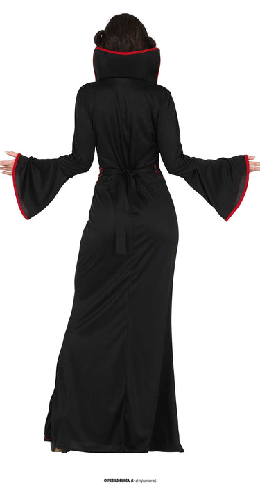 COSTUME VAMPIRESSA ROSSA ABITO LUNGO