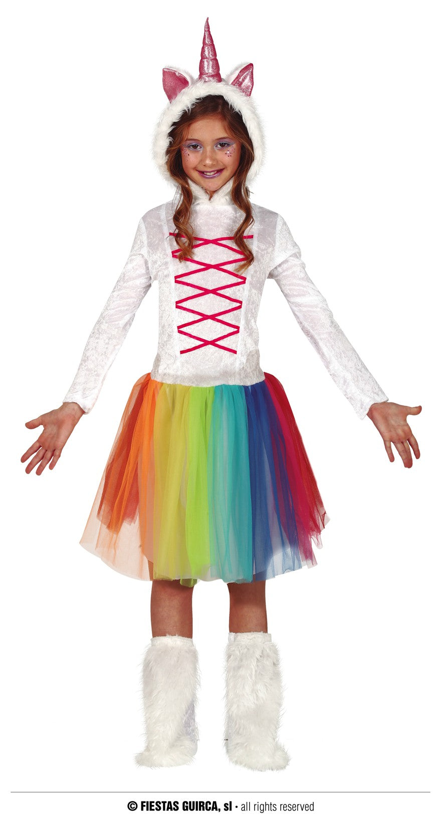 Costume Unicorno Multicolore Ragazza - Foto 2