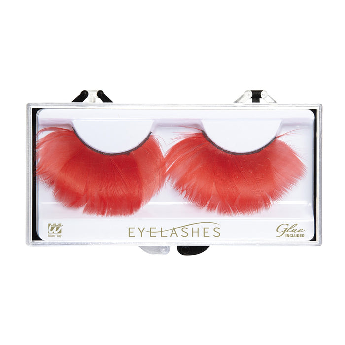 CIGLIA DI PIUME ROSSE