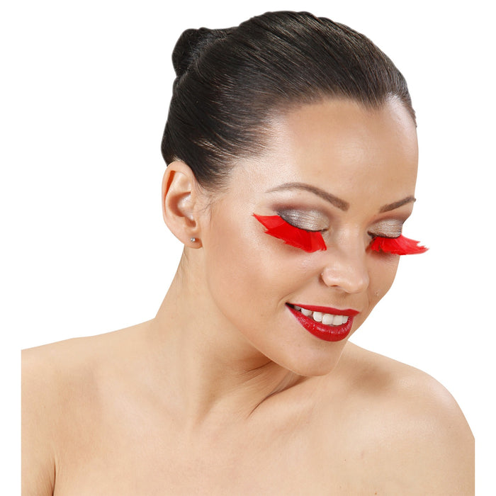 CIGLIA DI PIUME ROSSE