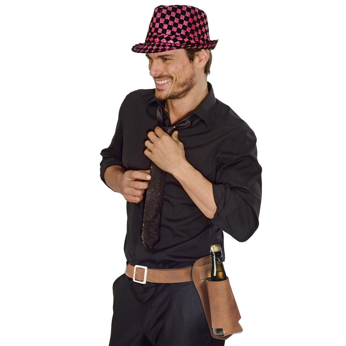 CINTURONE PORTA BOTTIGLIA SIMILPELLE