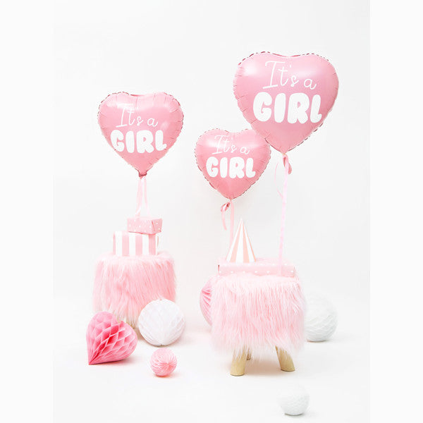 PALLONCINO CUORE ROSA IT'S A GIRL CM 45