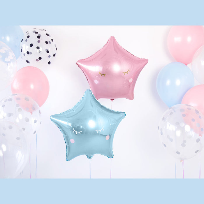 PALLONE STELLA ROSA IN FOIL CM 48