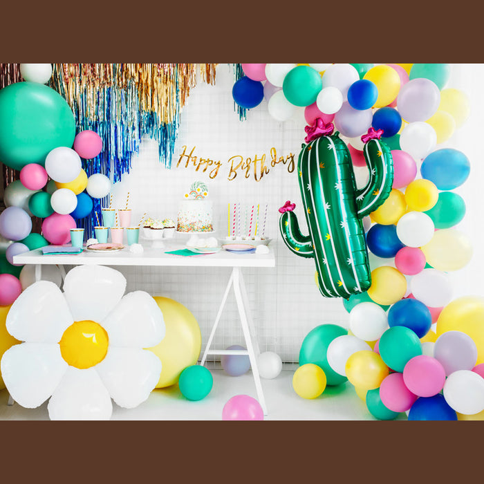 PALLONE FIORE MARGHERITA IN FOIL CM 75