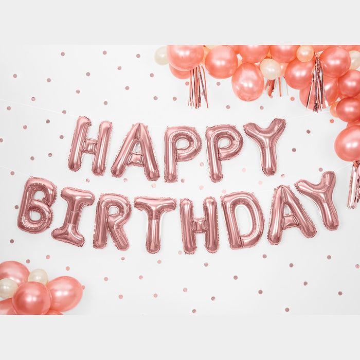 PALLONCINI HAPPY BIRTHDAY ROSE GOLD