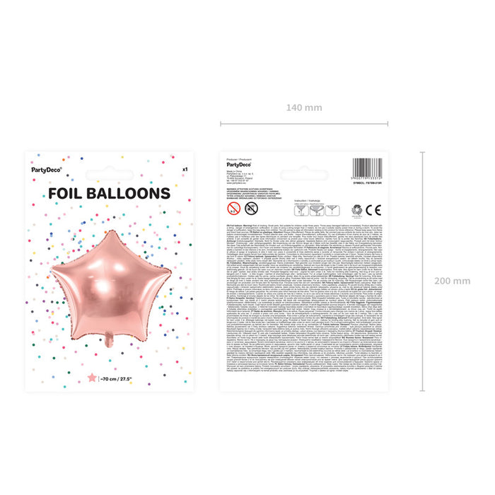 PALLONCINO STELLA ROSE GOLD 70 CM