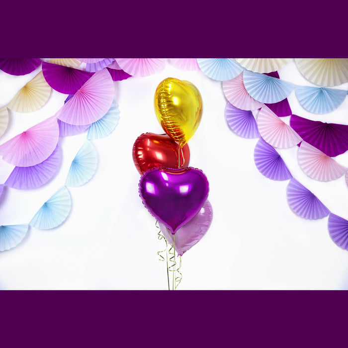 PALLONE CUORE ROSSO IN FOIL CM 45