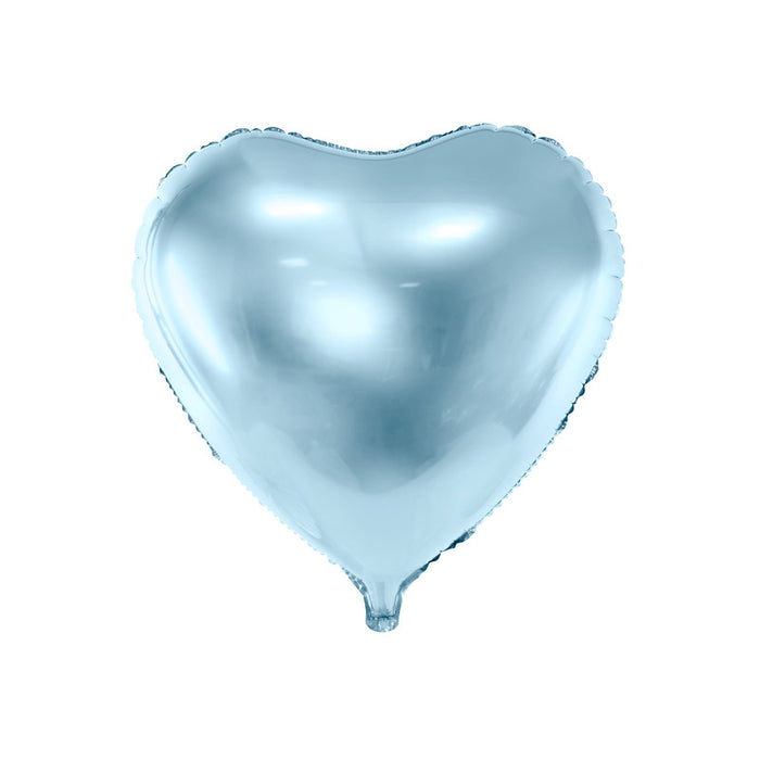 PALLONE CUORE CELESTE IN FOIL CM 45