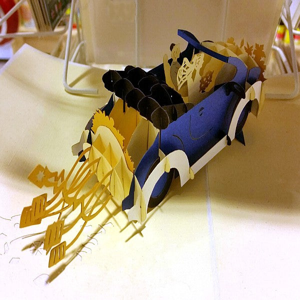 BIGLIETTO POP UP ORIGAMO VIVA GLI SPOSI