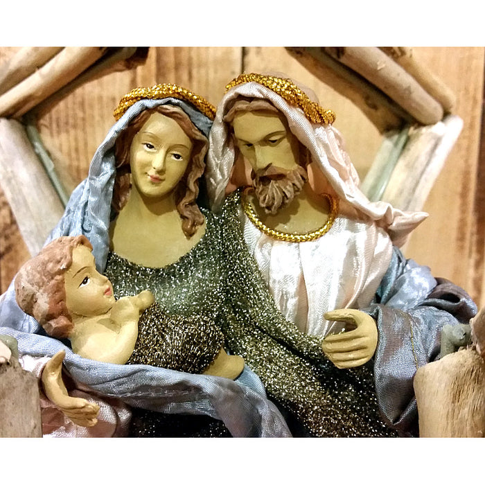 NATIVITA' NELLA STELLA VESTITI AZZURRI