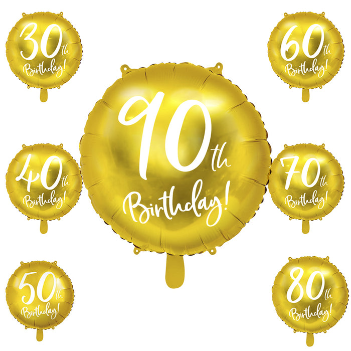 PALLONE COMPLEANNO ANNI ORO CM 45