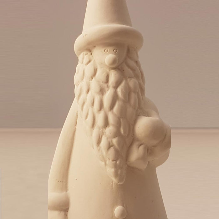 BABBO NATALE AVORIO IN POLYRESINA CM 24