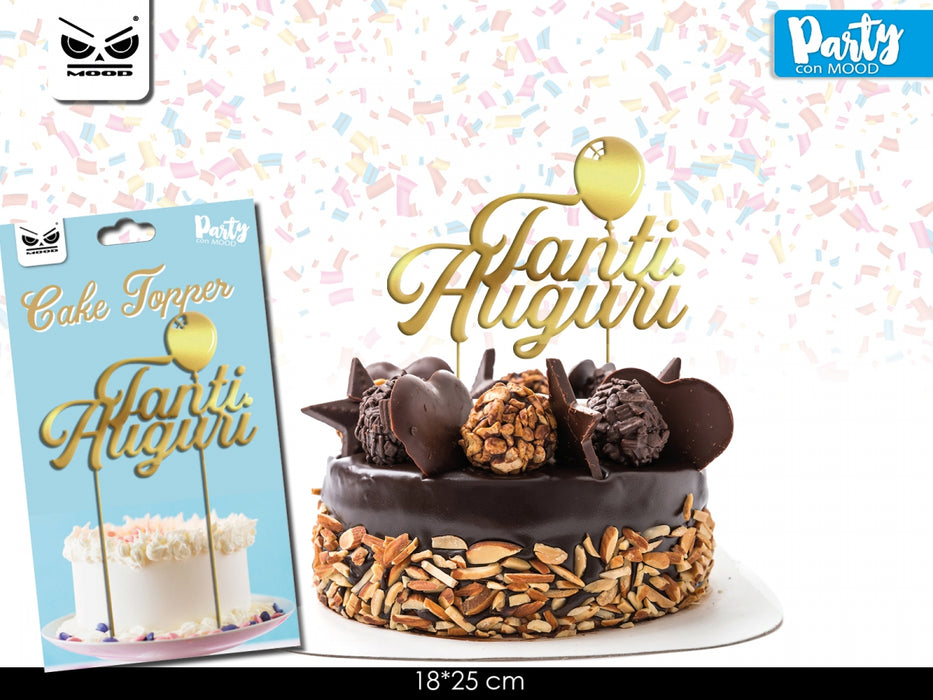 CAKE TOPPER TANTI AUGURI