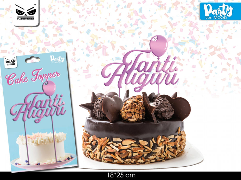 CAKE TOPPER TANTI AUGURI