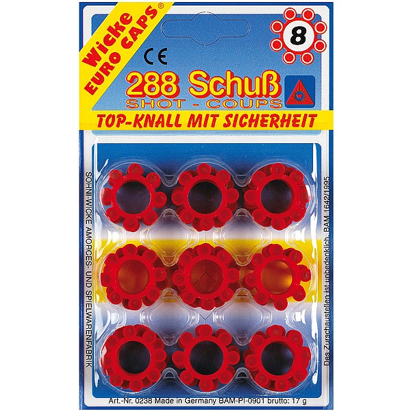 288 MUNIZIONI PER ARMI IN RONDELLA DA 8