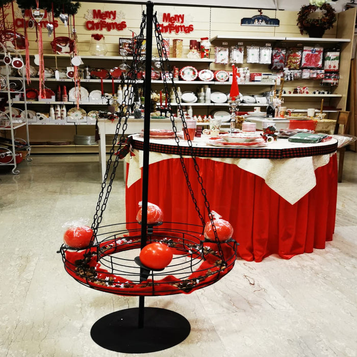 CANDELABRO DELL'AVVENTO ROTONDO 4 FUOCHI