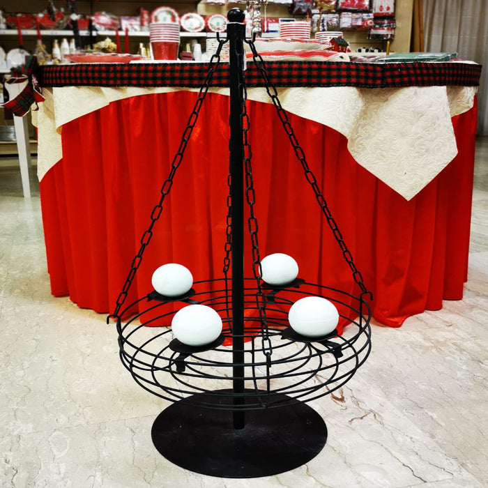 CANDELABRO DELL'AVVENTO ROTONDO 4 FUOCHI