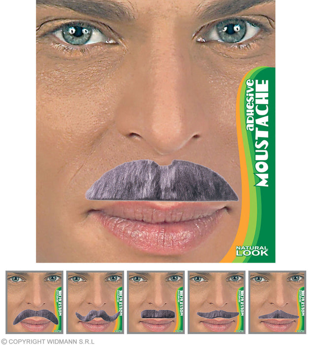 FINTO BAFFO GRIGIO ADESIVO